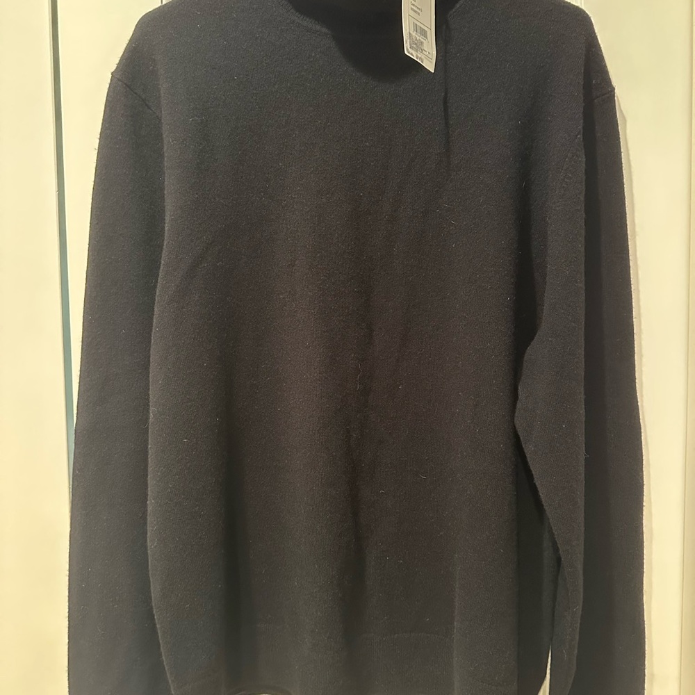 Mens Black Turtleneck Sweater - Classic Knit